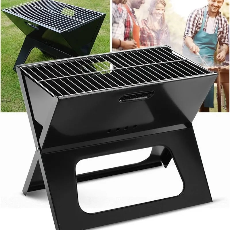 Barbecue à charbon en forme X